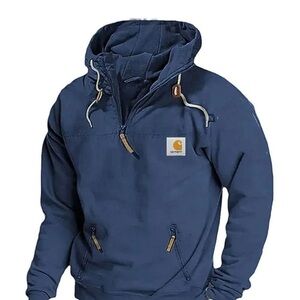 Carhartt Navy Blue Pullover Hoodie